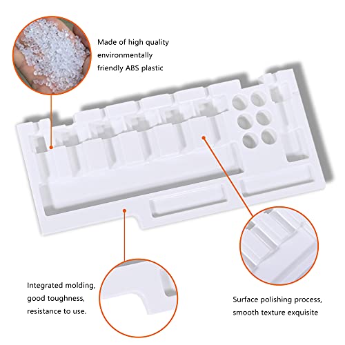 Duryeo Blade Storage Insert for Cricut Maker 3 & Maker, Blades Tray, Drawer Blade Housing and Quickswap Tip Accessories Organizer (White, Blades and Duryeo