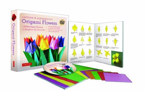 LaFosse & Alexander's Origami Flowers Kit: Lifelike Paper Flowers to Brighten Up Your Life: Kit with Origami Book, 180 Origami Papers, 20 Projects & Tuttle Publishing