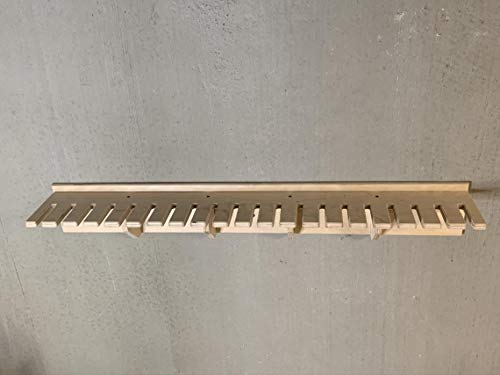 Factory Crafts Bar Clamp Tool Holder Organization Storage Rack Wood Shelf Organizer 20-Slot Birch Plywood Factory Crafts