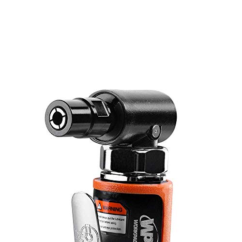 WORKPAD Mini Air Angle Die Grinder with 10-Pieces Air Die Grinder Stone Set,20000 RPM, Mini Pneumatic Tools, Equipped with 1/4-inch, 1/8-inch collets WP WORKPAD