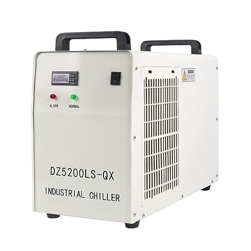 LCyindu Water Chiller 6L Industrial Chiller Thermolysis Type Water Chiller 1700W/°C Current Recirculating Chiller 4.23gpm 4.5-7A For 40W 60W 80W 130W LCyindu