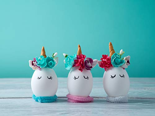 6 Smooth Standable Wooden Easter Eggs to Paint, Quality Wooden Eggs for Crafts, Wooden Easter Egg Paint & Dye 2-1/2 in, by Woodpeckers Woodpeckers