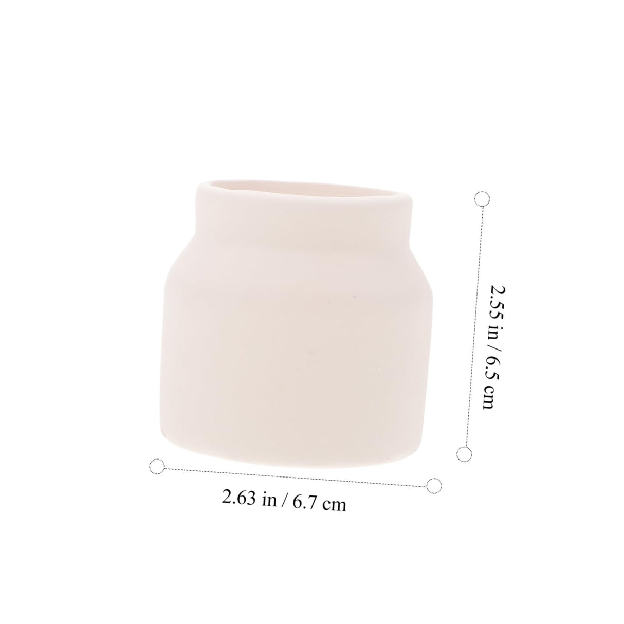 FUNOMOCYA 2pcs Flowerpot Hand Paint Mini Flower Pots Small Planter Unfinished Flower Pot Ceramic Pot Decorative Flower Pot Decorative Planter Floral FUNOMOCYA