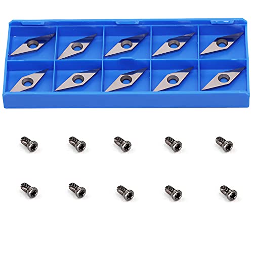 Diamond Tungsten Carbide Insert 32mm Replacement Cutter Knives with Sharp Point fit for DIY Wood Lathe Turning Detailer Tools Kit or Woodworking Asieg Tool