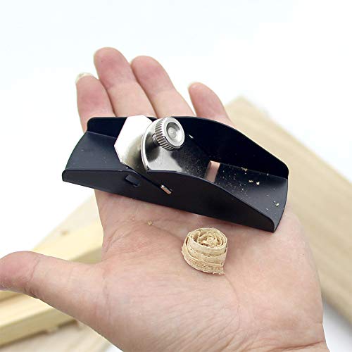 Mini Trimming Planer, Hand Planer, DIY Model Making Tool Woodworking Pocket Plane Hand Adjustable for Woodworking/Trimming/Wood Planing, Surface Kakalote