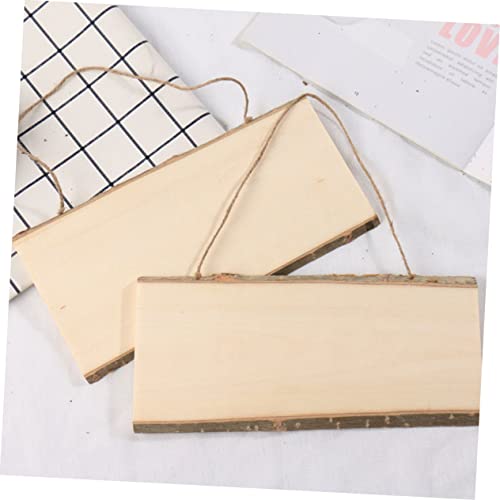 Operitacx 2 Pcs Unfinished Wood Blank Plaque Wood for Wall Display Board Wood Board Wall Pendant Decor Board Hanging Craft Wood Arts and Crafts for Operitacx