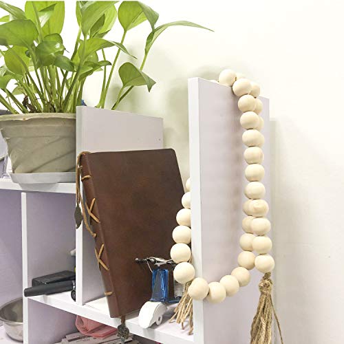 THYSSEN 2000pcs 20mm Wood Beads Crafts Natural Round Unfinished Loose Beads are Used to Make DIY Wooden Beads Garlands, Home Decoration THYSSEN