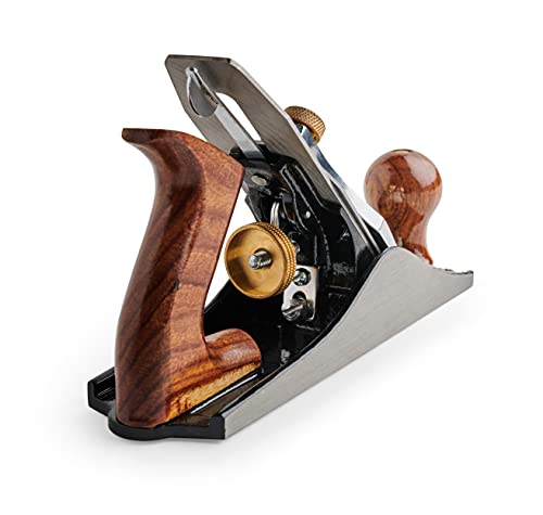 EXXO | No.4 Jack Bench Hand Plane | 9 Inch Plane - 2 Inch Cutter | Adjustable Edge and Hand Planer | Wood Smoothing, (5360) EXXO