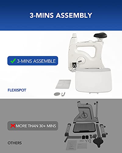 FLEXISPOT Computer Workstation Standing Desk Exercise Bike Home Office Furniture Desk -Deskcise pro(Black) FLEXISPOT