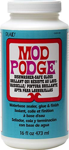 Mod Podge Dishwasher Safe Waterbase Sealer, Glue and Finish (16-Ounce), CS25139 Gloss Mod Podge