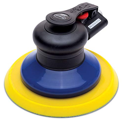Eastwood 6 in. Air Random Orbital Palm Sander Non-Vacuum 3/32 in. Orbit Auto Body Orbit Da Sanding Low Vibration Eastwood