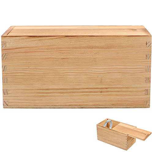COHEALI Box Box Pull Out Wooden Box Wood Box Wood Packing Box Large Container Makeup Organizer Drawers Unfinished Treasure Chest Large Jewelry COHEALI
