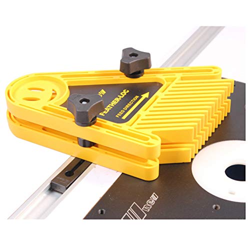 Evwoge Feather Loc Board Set for Woodworking Table Saws Engraving Machine Double Featherboard Push Block for Workbenches Evwoge