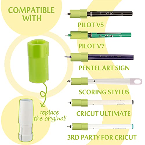Pens Adapters for Cricut Explore 3 Air 2 Air Maker 3 Maker,Replace The Original Adapter,Compatible with Sharpie (Fine Point/Ultra Fine CRAVERLAND
