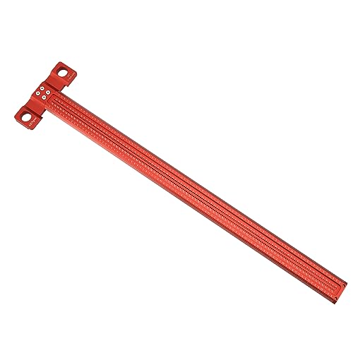 AKNgoes Woodworking Scriber T-Square Ruler 24in with Thoughtful Support Lips, Architect Ruler for Carpenter Work, Layout and Measuring Tools AKNgoes