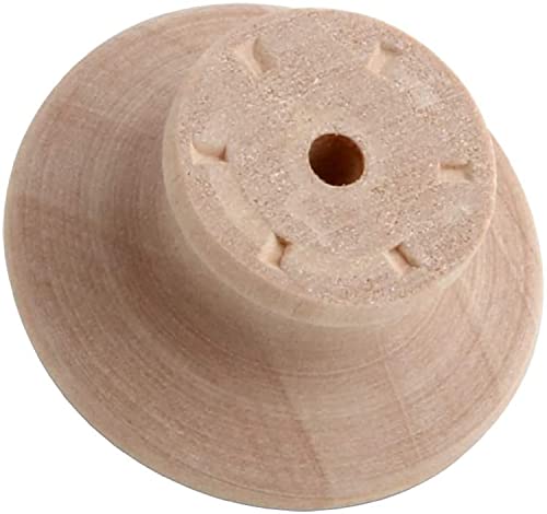 Pinehurst Crafts Unfinished Wood Drawer Pull Knobs, Perfect for Kitchen Cabinet Knobs, Furniture DIY Hardware, Dresser Drawer Pulls or Crafting, 2 Pinehurst Crafts