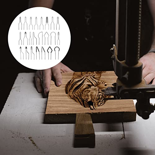 SAVITA 23pcs Wood Burning Nibs, Pyrography Wire Tips Replacement for Pyrography Machine Wood Burning Pen Tips for Pyrography on Gourds Wood Paper SAVITA