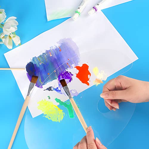 Tamaki Acrylic Paint Palette Paint Pallet Clear Paint Tray Palette, Easy Clean Non-Stick Artist Pallet for Oil Watercolor Craft DIY Art Painting Tamaki
