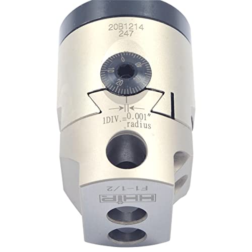 HHIP 1001-0201 Indexable Tool Set, 2 Boring Head, R8 Shank, 4 Boring Bars HHIP