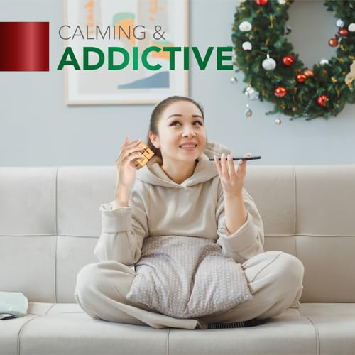 BUNMO Wooden Infinity Cube Fidget Toy | Stocking Stuffers for Adults Men Teens | Fidget Cube for Adults | Eco-Friendly Beechwood | Stimulating Gifts BUNMO