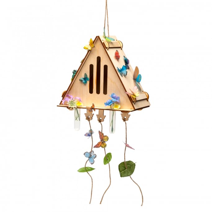 Craft-tastic — Make A Butterfly House — DIY Nature Craft — No Tools Needed — Decorate Your House with Flowers — Ages 4+ with Help Craft-tastic