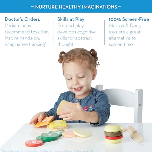 Melissa & Doug Wooden Sandwich-Making Pretend Play Food Set Melissa & Doug