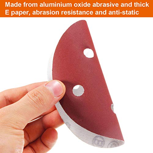 5-Inch Hook and Loop Sanding Discs for Random Orbital Sander, Assorted Sandpaper 40-1000 Grits, 110 PCS FRIMOONY