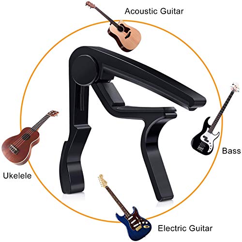 48 PCS Guitar Accessories Kit, Acoustic Guitar Changing Tool, Including Acoustic Guitar Strings, Guitar Picks, Capo, String Winder, Bridge Pins, Pin hanbangabc