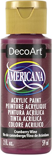 DecoArt Americana Acrylic Paint, 2-Ounce, Cranberry Wine DecoArt