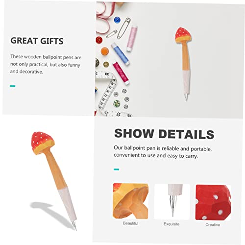 Operitacx Wooden Engraving Pen Ink Stripe Writing Pen Prizes Exchange Pens School Classroom Pens Easter Gift Pen Wood Ballpoint Pens Wood Gifts Operitacx