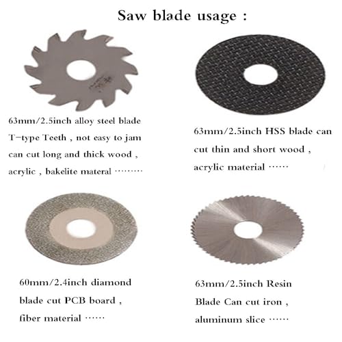 Bachin Mini Hobby Table Saw Handmade Woodworking Bench Saw 1/2" Adjustable Cut Depth, Seven Speed Adjustable Power Supply, Small Hobby Table Saw for BACHIN