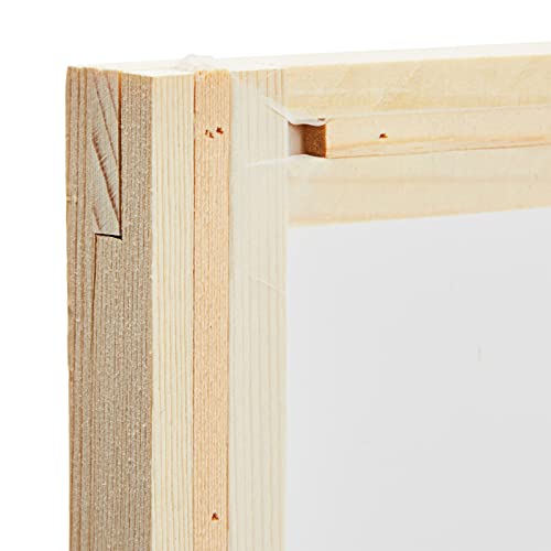 Bright Creations 6-Piece Set Wood Silk Screen Frame for Beginners and Kids Starter Kit, 110 White Mesh, 6x8, 8x10, 10x12, 10x14 Frames (4 Sizes) Bright Creations