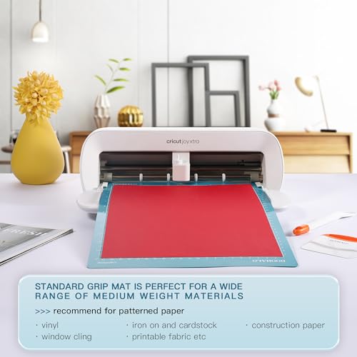 DOOHALO Cutting Mat for Cricut Joy Xtra 3 Pack Replacement Variety Standard Grip Light Grip Strong Grip Adhesive Cut Mats DOOHALO
