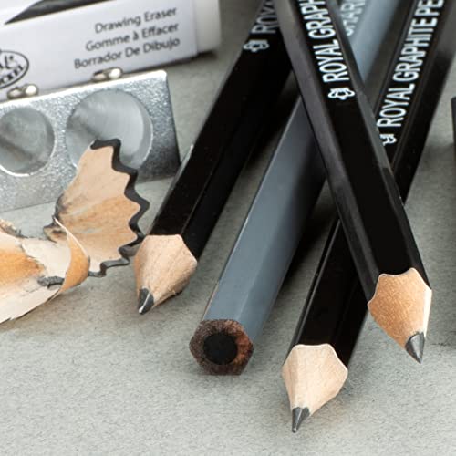 Royal & Langnickel RART-200 Essentials Sketching Pencil Set, 21-Piece Royal & Langnickel