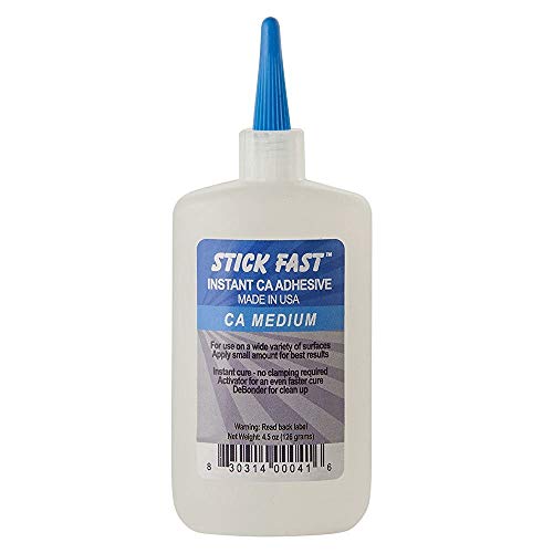 Rockler Cyanoacrylate Quick-Set Medium Adhesive, 4.5 oz Bottle Stick Fast