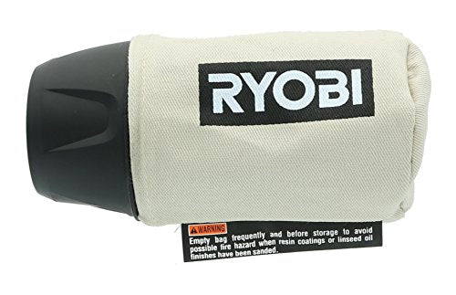 Ryobi RS290G 2.6 Amp 12,500 OPM Single Speed 5 Inch Hook and Loop Corded Random Orbit Sander w/ 3 Pads and Dust Bag Ryobi