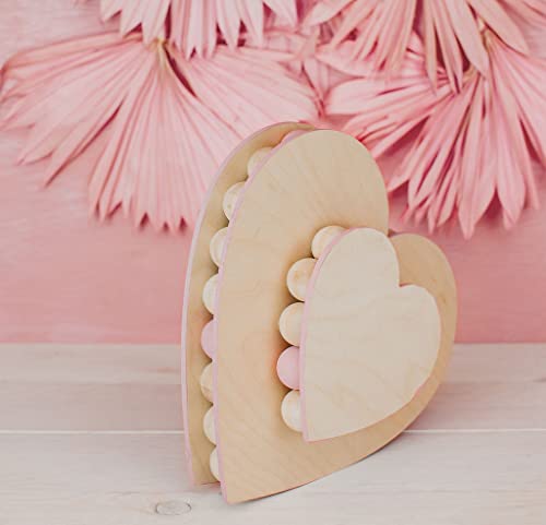 Wooden Heart Cutouts for Crafts 16 inch, 1/4 inch Thick, Pack of 1 Unfinished Heart Shaped Wooden Cutouts, by Woodpeckers Woodpeckers
