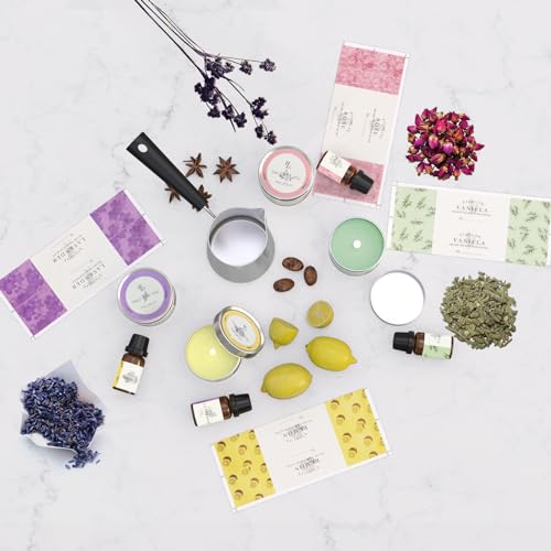 Complete Candle Making Kits for Adults Beginners,DIY Candle Making Supplies Include Soy Wax,Wax Melter,Scents,Dyes,Wicks,Wicks Sticker,Candle Tins & ETUOLIFE