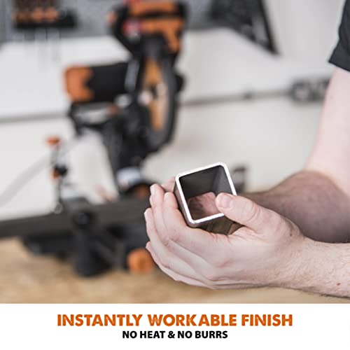 Evolution Power Tools R255SMS-DB+ 10-Inch Dual Bevel Sliding Miter Saw Multi-Material, Multipurpose Cutting Cuts Metal, Plastic, Wood 45˚-45˚ Double Evolution