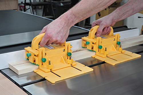 MICROJIG GRR-RIPPER GR-200 Advanced Adjustable Table Saw Pushblock, Yellow MICRO JIG