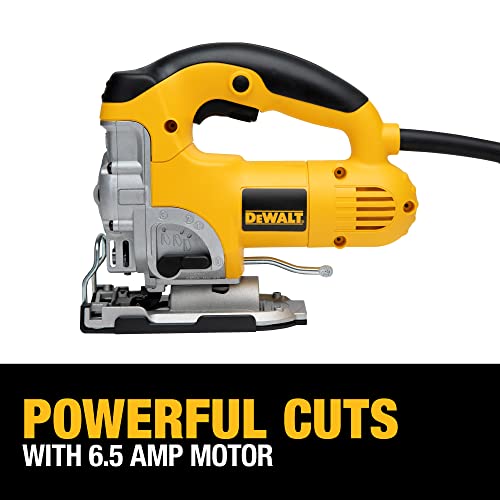 DEWALT Jig Saw, 3,100 SPM Speed, Corded, 6.5 Amp (DW331K) DEWALT