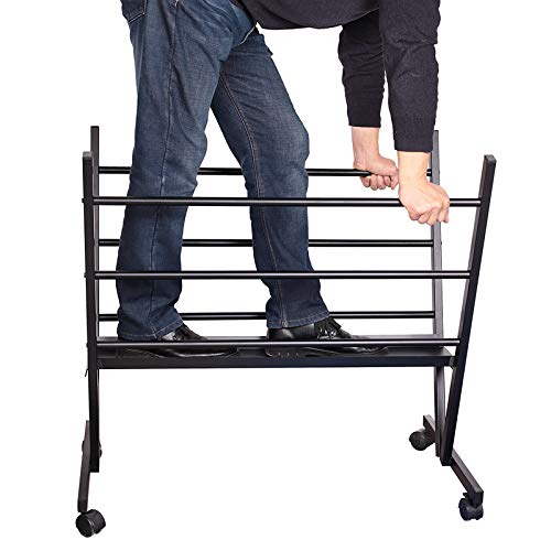 Falling in Art Metal Print Rack, Drying Display, Storage Stand for Artworks, Posters, Prints, Great Assistant for Shows & Galleries, Easy Moving with Falling in Art