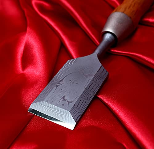 Japanese Damascus Hybrid Chisels 6-Piece Set KAKURI