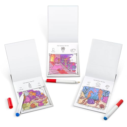 Melissa & Doug On the Go ColorBlast! Activity Books Set - Fairy, Princess, and Sea Life Melissa & Doug