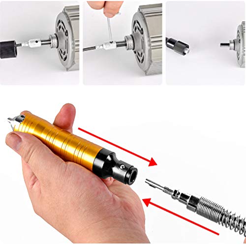 VOTOER Rotary Tool Flex Shaft Hanging Grinder Carver Electric Multi-function Metalworking Tools Repair Kit, Foot Pedal Control, 780W Strong Power, VOTOER
