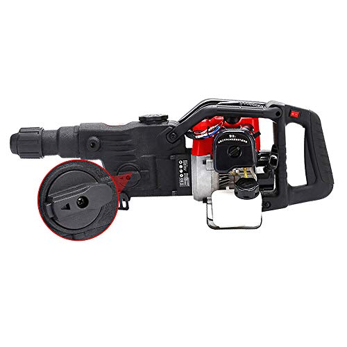 32.7CC Demolition Hammer Gas Powered, 2-Stroke 2.4HP Gasoline Hammer Drills Concrete Breaker with 3 Drills & 2 Chisels CNCEST