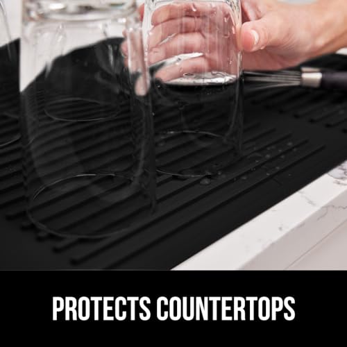 Gorilla Grip 100% BPA-Free Silicone Dish Drying Mat for Kitchen Counter, Slip Resistant Dishwashing Mat, Quick Dry, Heat Resistant Waterproof Sink Gorilla Grip