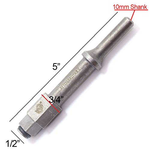 Shake'n Break Pneumatic Hammer Bolt Breaker Air Hammer Attachment Scaler 1/2 Inch Chisel for Removing Stubborn Fasteners Torx Bolts Nuts WILIN
