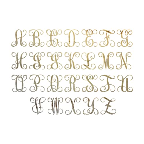 Wooden Letter 12" Blank A Vine Monogram Font NEXTCraft