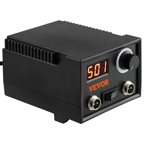 VEVOR Wood Burning Kit, 200~700°C Adjustable Temperature with Display, Dual Output Port with 2 Pyrography Pens, 23 Wire Nibs, 1 Pen Holder, 4 Wood VEVOR